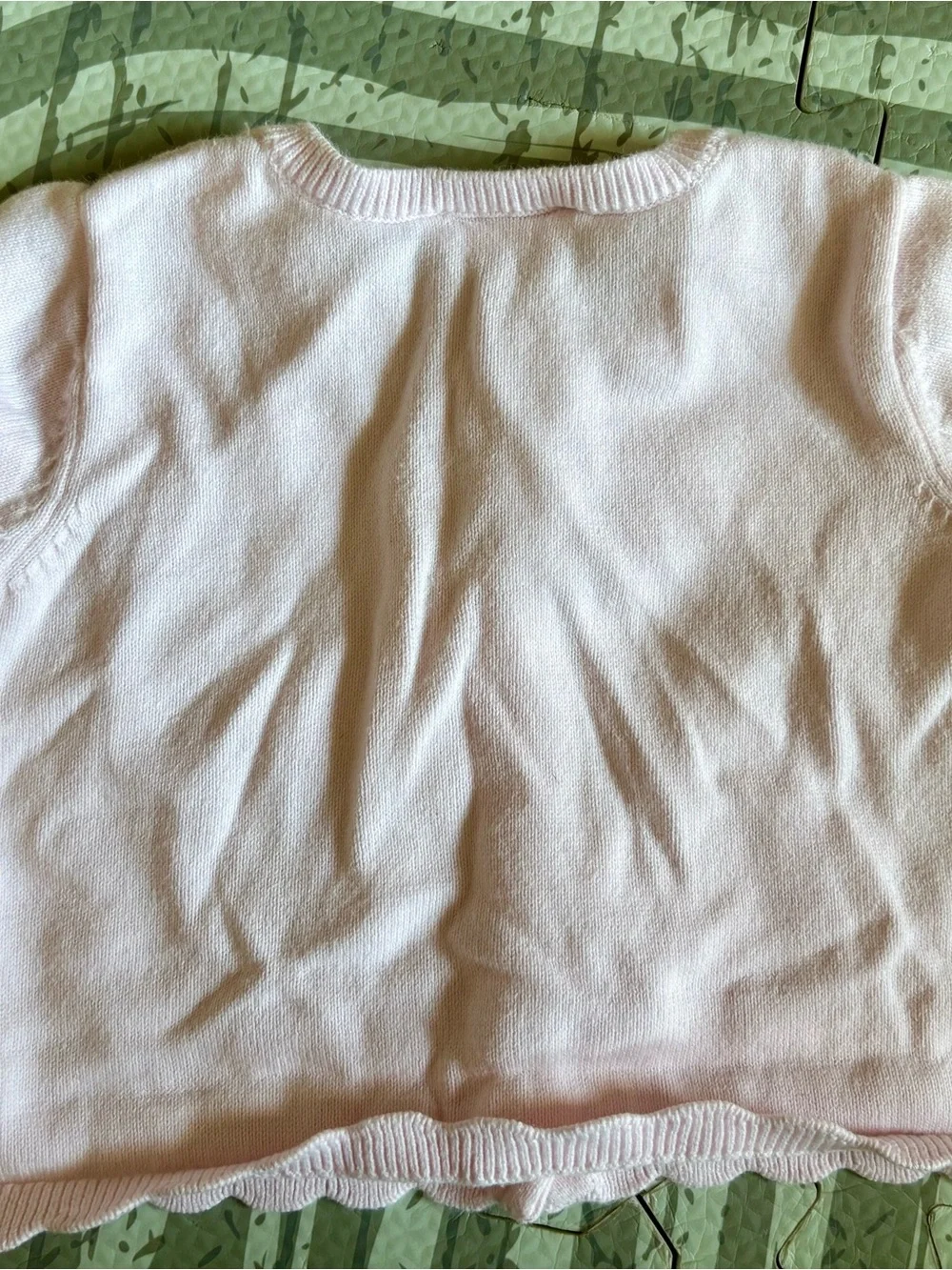 Jacadi Light Pink Baby Knit Cardigan